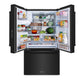 ZLINE 36 in. 28.9 cu. ft. Standard-Depth French Door External Water Dispenser Refrigerator with Dual Ice Maker in Fingerprint-Resistant Black Stainless Steel (RSM-W-36-BS)