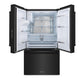 ZLINE 36 in. 28.9 cu. ft. Standard-Depth French Door External Water Dispenser Refrigerator with Dual Ice Maker in Fingerprint-Resistant Black Stainless Steel (RSM-W-36-BS)