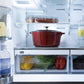 ZLINE 36 in. 21.6 cu. ft. Counter-Depth French Door Refrigerator with Water and Ice Dispenser in Fingerprint-Resistant Stainless Steel (RFM-W-36)
