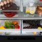 ZLINE 36 in. 21.6 cu. ft. Counter-Depth French Door Refrigerator with Water and Ice Dispenser in Fingerprint-Resistant Stainless Steel (RFM-W-36)