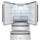 ZLINE Autograph Edition 30 in. Kitchen Package with Stainless Steel Dual Fuel Range, Range Hood, Dishwasher and Refrigerator with Matte Black Accents (4KAPR-RARHDWM30-MB)