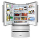 ZLINE Autograph Edition 30 in. Kitchen Package with Stainless Steel Dual Fuel Range, Range Hood, Dishwasher and Refrigerator with Matte Black Accents (4KAPR-RARHDWM30-MB)