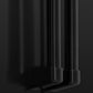 ZLINE 36 in. 21.6 cu. ft. Counter-Depth French Door Refrigerator with Water and Ice Dispenser in Fingerprint-Resistant Black Stainless Steel (RFM-W-36-BS)