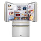 ZLINE Autograph Edition 30 in. Kitchen Package with Stainless Steel Dual Fuel Range, Range Hood, Dishwasher, and Refrigerator with External Water Dispenser with Polished Gold Accents (4AKPR-RARHDWM30-G)