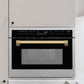ZLINE Autograph Edition 24 in. 1.6 cu ft. Built-in Convection Microwave Oven in Fingerprint Resistant Stainless Steel with Polished Gold Accents (MWOZ-24-SS-G)