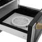 ZLINE Autograph Edition 24 in. Microwave in Fingerprint Resistant Stainless Steel with Traditional Handle and Champagne Bronze Accents (MWDZ-1-SS-H-CB)