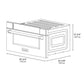 ZLINE Autograph Edition 30 in. 1.2 cu. ft. Built-in Microwave Drawer in Black Stainless Steel with Champagne Bronze Accents (MWDZ-30-BS-CB)