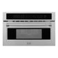 ZLINE 30 in. 1.6 cu ft. Stainless Steel Built-in Convection Microwave Oven (MWO-30)