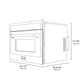 ZLINE Autograph Edition 24 in. 1.6 cu ft. Built-in Convection Microwave Oven in Stainless Steel with Matte Black Accents (MWOZ-24-MB)