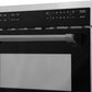 ZLINE Autograph Edition 24 in. 1.6 cu ft. Built-in Convection Microwave Oven in Fingerprint Resistant Stainless Steel with Matte Black Accents (MWOZ-24-SS-MB)