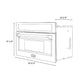 ZLINE Autograph Edition 30 in. 1.6 cu ft. Built-in Convection Microwave Oven in Stainless Steel with Polished Gold Accents (MWOZ-30-G)