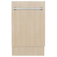 ZLINE 18 in. Tallac Series 3rd Rack Top Control Dishwasher in Custom Panel Ready with Stainless Steel Tub, 51dBa (DWV-18)