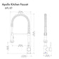 ZLINE Apollo Pull Down Spring Single Handle Kitchen Faucet in Polished Gold (APL-KF-PG)