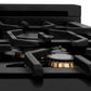 ZLINE Autograph Edition 30 in. Kitchen Package with Black Stainless Steel Dual Fuel Range, Range Hood, Dishwasher, and Refrigerator with External Water Dispenser with Polished Gold Accents (4AKPR-RABRHDWV30-G)