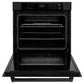 ZLINE 30 in. Professional True Convection Single Wall Oven with Air Fry and Self Clean in Black Stainless Steel (WASB-30)