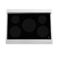 ZLINE 36 in. 4.6 cu. ft. Legacy Induction Range with 5 Element Cooktop and Electric Oven in DuraSnow® Stainless Steel (RAINDS-SN-36)