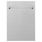 ZLINE 18 in. Tallac Series 3rd Rack Top Control Dishwasher with a Stainless Steel Tub with Fingerprint Resistant Stainless Steel Panel, 51dBa (DWV-SN-18)