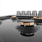 ZLINE 36 in. Gas Cooktop with 6 Brass Burners and Black Porcelain Top (RC-BR-36-PBT)