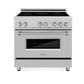 ZLINE 36 in. 4.6 cu. ft. Legacy Induction Range with 5 Element Cooktop and Electric Convection Oven in Stainless Steel (RAIND-36)