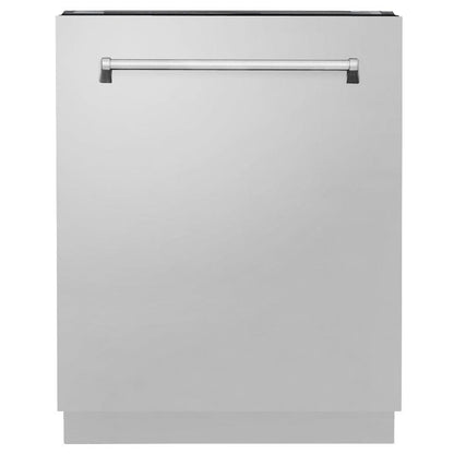 ZLINE 24 in. Tallac Series 3rd Rack Dishwasher in Stainless Steel with Traditional Handle, 51dBa (DWV-304-24)