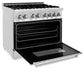 ZLINE 36 in. Kitchen Package with Stainless Steel Dual Fuel Range, Convertible Vent Range Hood and Tall Tub Dishwasher (3KP-RARH36-DWV)