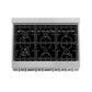 ZLINE 36 in. Kitchen Package with Fingerprint Resistant Stainless Steel Dual Fuel Range, Ducted Vent Range Hood and Dishwasher (3KP-RASRH36-DW)