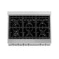ZLINE 36 in. Legacy Gas Rangetop with 6 Burners and Porcelain Cooktop in DuraSnow® Stainless Steel (RTS-36)