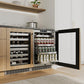 ZLINE 24 in. Touchstone 151 Can Beverage Fridge With Panel Ready Glass Door (RBSPO-24)