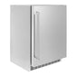 ZLINE 24 in. Touchstone 151 Can Beverage Fridge With Solid Stainless Steel Door (RBSO-ST-24)