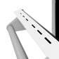 ZLINE 36 in. Kitchen Package with DuraSnow® Stainless Steel Dual Fuel Range with White Matte Door and Convertible Vent Range Hood (2KP-RASWMRH36)