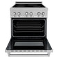 ZLINE 30 in. 4.0 cu. ft. Legacy Induction Range with 4 Element Cooktop and Electric Oven in DuraSnow® Stainless Steel (RAINDS-SN-30)