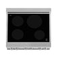 ZLINE 30 in. 4.0 cu. ft. Legacy Induction Range with 4 Element Cooktop and Electric Oven in DuraSnow® Stainless Steel (RAINDS-SN-30)