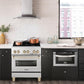 ZLINE Autograph Edition 30 in. 4.0 cu. ft. Legacy Dual Fuel Range with 4 Burner Gas Cooktop and Electric Convection Oven in DuraSnow® Stainless Steel and Polished Gold Accents (RASZ-SN-30-G)