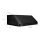 ZLINE 36 in. 600 CFM Ducted Under Cabinet Range Hood in Black Stainless Steel (BS623-36)