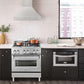ZLINE 30 in. Stainless Steel Range Hood with Colored Shell Options and Stainless Steel Handle (8654STX-30)