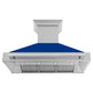 ZLINE 48 in. Fingerprint Resistant Stainless Steel Range Hood with Colored Shell Options (8654SNX-48)