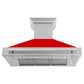 ZLINE 48 in. Fingerprint Resistant Stainless Steel Range Hood with Colored Shell Options (8654SNX-48)