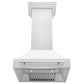 ZLINE 30 in. Fingerprint Resistant Stainless Steel Range Hood with Color Shell Options (8654SNX-30)