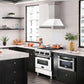 ZLINE Autograph Edition 30 in. Fingerprint Resistant Stainless Steel Range Hood with White Matte Shell and Handle (8654SNZ-WM30)