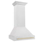 ZLINE Autograph Edition 30 in. Fingerprint Resistant Stainless Steel Range Hood with Fingerprint Resistant Stainless Steel Shell and Handle (8654SNZ-30)