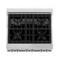 ZLINE 30 in. Kitchen Package with DuraSnow® Stainless Steel Dual Fuel Range with Red Matte Door and Convertible Vent Range Hood (2KP-RARMRH30)
