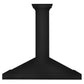 ZLINE 48 in. Convertible Black Stainless Steel Wall Mount Range Hood With Black Stainless Steel Handle (BSKB4X-48)