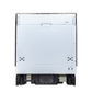ZLINE 24 in. Top Control Dishwasher with Black Matte Panel and Modern Style Handle, 52dBa (DW-BLM-H-24)